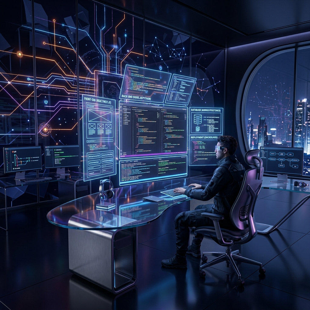 Futuristic Fullstack Development Workspace